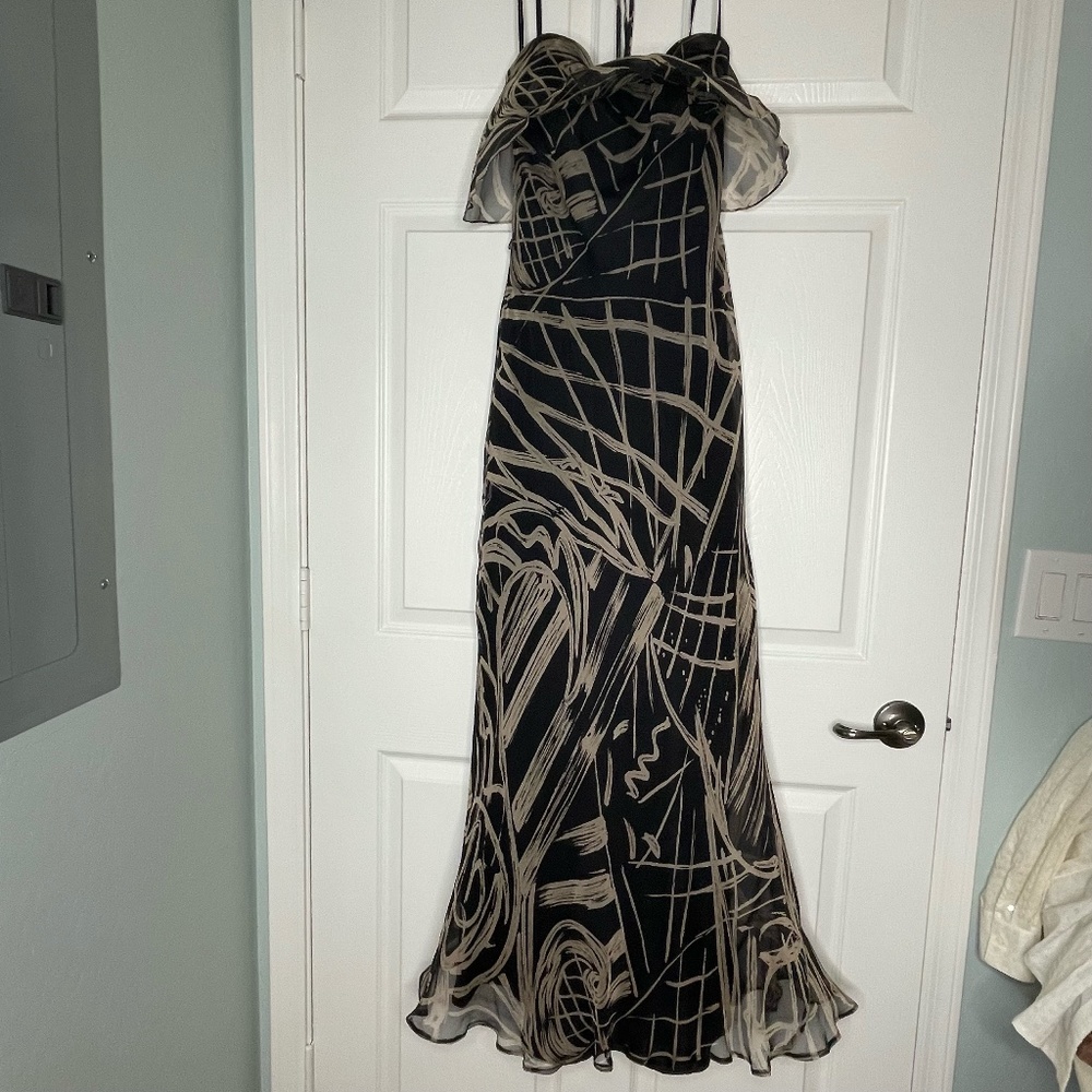 David Meister Size 10 Strapless Gown